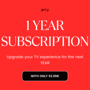 1 year iptv subscription.
